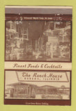 Matchbook Cover - Ranch House Bureau IL restaurant WEAR 40 Strike