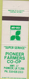 Matchbook Cover - Pioneer Farmers COOP Pioneer LA