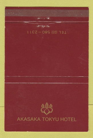 Matchbook Cover - Akasaku Tokyu Hotel Japan 40 Strike