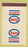 Matchbook Cover - Esso oil gas Chemicals London UK England 40 Strike