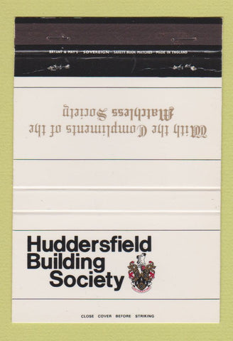 Matchbook Cover - Huddersfield Building Society UK 40 Strike