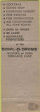 Matchbook Cover - Bowl O Drome bowling Torrance CA