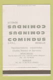 Matchbook Cover - Comindux Benelux Brussels Belgium 40 Strike