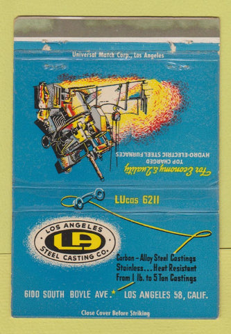Matchbook Cover - Los Angeles Steel Casting CA 40 Strike