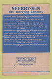 Matchbook Cover - Sperry Sun Well Surveying Houston TX Philadelphia PA 40 Strike