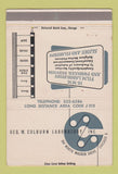 Matchbook Cover - Geo Colburn Laboratory Chicago IL 40 Strike