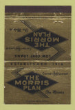Matchbook Cover - Morris Plan Loans Des Moines IA 40 Strike