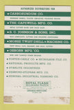 Matchbook Cover - Griffith Raguse Grinding Wheel Philadelphia PA 40 Strike