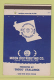 Matchbook Cover - Moon Distributing Cape Girardeau MO liquor 40 Strike