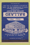 Matchbook Cover - Ballard Motors and Ramp St Paul MN Ford oil gas 40 Strike