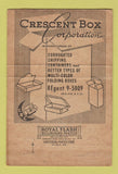 Matchbook Cover - Crescent Box Corporation Philadelphia PA WEAR 40 Strike
