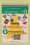 Matchbook Cover - Ingram Equipment Construction Machinery Houston TX 40 Strike