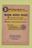 Matchbook Cover - Ingram Equipment Construction Machinery Houston TX 40 Strike