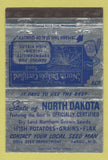 Matchbook Cover - North Dakota Seeds Fargo ND WEAR 40 Strike