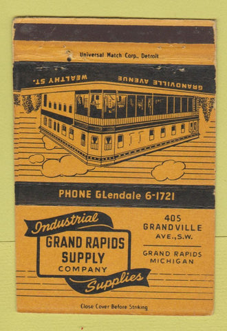 Matchbook Cover - Grand Rapids Industrial Supply MI WEAR 40 Strike