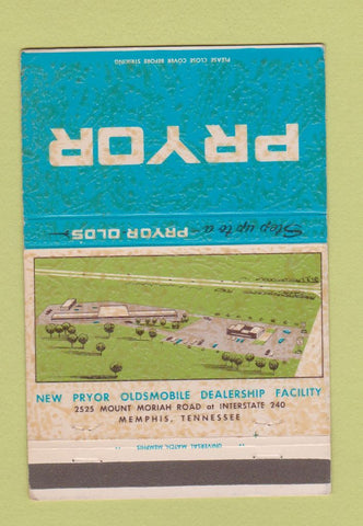 Matchbook Cover - Pryor Oldsmobile Memphis TN 40 Strike