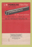 Matchbook Cover - RM Knoesel Cleveland OH Permaline Fibre Pipe 40 Strike