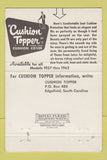 Matchbook Cover - Seat Cushion Topper Edgefield SC 40 Strike