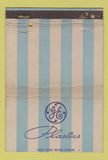 Matchbook Cover - GE General Electric Plastics WEAR 40 Strike