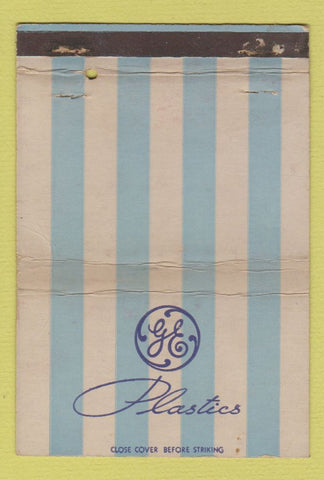 Matchbook Cover - GE General Electric Plastics WEAR 40 Strike