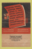 Matchbook Cover - Dudley Paper Saginaw Lansing MI WEAR 40 Strike