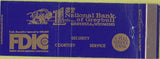 Matchbook Cover - 1st National Bank Greybull WY