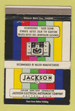 Matchbook Cover - Jackson Color Bar Dot Generator Dayton OH 40 Strike