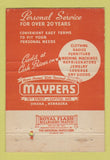 Matchbook Cover - Maypers Department Store Omaha NE 40 Strike