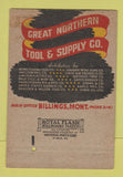 Matchbook Cover Great Northern Tool Supply Billings MT Kevin Cut Bank 40 Strike