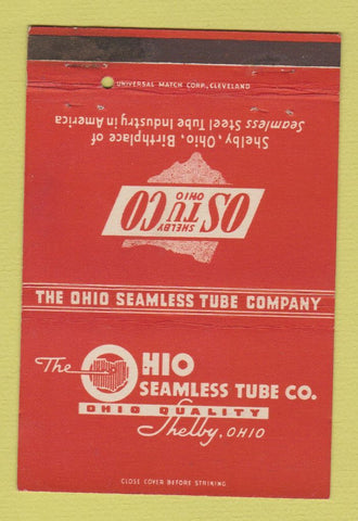 Matchbook Cover - Ohio Seamless Tube Company Shelby OH 40 Strike