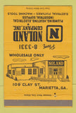Matchbook Cover - Noland Plumbing Heating Supply Marietta GA 40 Strike