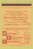 Matchbook Cover - Western Ranchman Outfitters clothes Cheyenne WY 40 Strike
