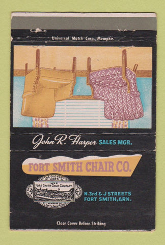 Matchbook Cover - Fort Smith Chair furniture Fort Smith AR 40 Strike