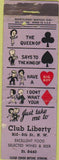 Matchbook Cover - Club Liberty NO TOWN WEAR