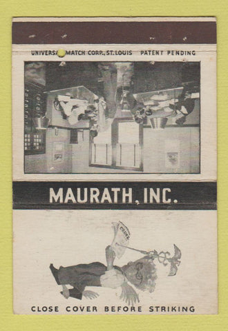 Matchbook Cover - Maurath Welding Electrodes Cleveland OH 40 Strike