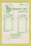 Matchbook Cover - Arrowcrete Flooring Roof Slabs concrete Columbus OH 40 Strike