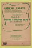Matchbook Cover - Linden Alleys bowling Sweet Shoppe Hamilton OH 40 Strike