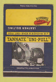 Matchbook Cover - Tannate Uni Pull Leather Belting Philadelphia PA 40 Strike