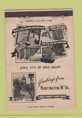 Matchbook Cover - McNeer Miller Store Huntington WV 40 Strike