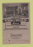 Matchbook Cover - McNeer Miller Store Huntington WV 40 Strike
