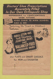 Matchbook Cover - Juster's Children's Shoes Santa Monica CA 40 Strike