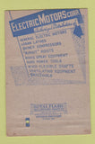 Matchbook Cover - Electric Motors Corp New York City 40 Strike