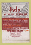 Matchbook Cover - Workman Temporary Work Service Chicago IL 40 Strike