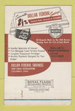 Matchbook Cover - Dollar Federal Savings Columbus OH 40 Strike