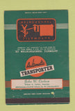 Matchbook Cover - Automatic Transporter Atlanta GA John Carlson 40 Strike