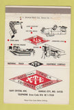Matchbook Cover - National Truck Equipment Company Kansas City MO 40 Strike