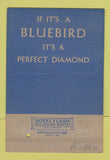 Matchbook Cover - Bluebird Diamond Rings Jewelry Brown's Chicago IL 40 Strike