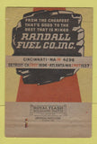 Matchbook Cover - Randall Fuel Cincinnati OH Atlanta GA Detroit MI 40 Strike