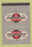 Matchbook Cover - Lynd Farquhar Machine Tools Boston MA 40 Strike