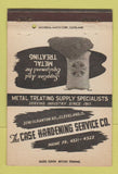 Matchbook Cover - Case Hardening Metal Treating Cleveland OH 40 Strike